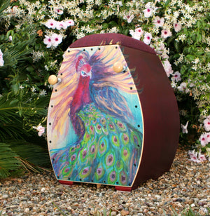 One-of-a-Kind, Expressionist Painted Pro-Series Model Cajon